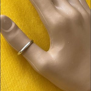 Sterling silver Shube love band ring s 8